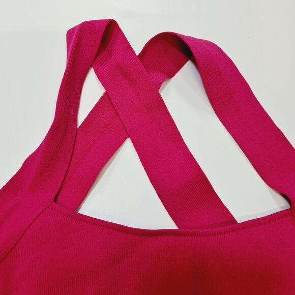 NBD Tia Tie Back Top in Fuchsia Small - Picture 4 of 9